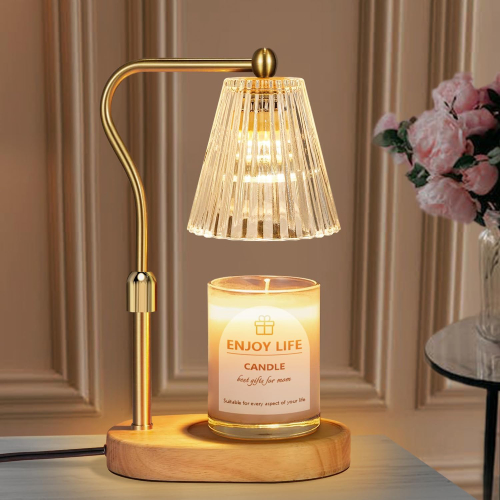 Candle Warmer Lamp with Timer Dimmer Adjustable Height for New Home Bedroom